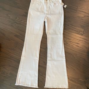 Wyatt High Rise Frayed Hem Flare